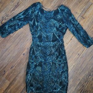 Gianni Bini Green Sequin Dress